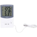 Jeffergarden thermomtre extrieur intrieur, hygrographe lectronique  usage domestique avec sonde ...