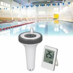 Thermom�tre de piscine sans fil, affichage lcd, pr�cision 0. 1 ?, �tanche, num�rique flottant, compteur ...