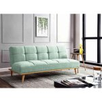 Banquette clic clac scandinave 3 places vert d'eau jessy