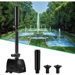 Jet d'eau pompe pour fontaine, bassin, étang, jardin 1000l / h Jet d'eau pompe pour fontaine, bassin, étang, jardin 1000l / h