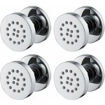 Jets lat�raux chrom� jet de corps en laiton r�glables pulv�risation de buse ronde mural jets de massage ...