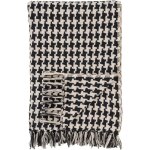 Jet de canap noir & blanc ? motif pied - de - poule fallon