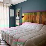 Jet� de lit - effet froiss� ecru 250x260 cm