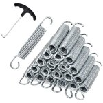 Jeu de 20 ressorts de trampoline ressorts en acier galvanise lourd de 14 cm avec outil de traction a ...