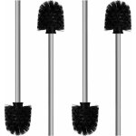 Jeu de 4 brosses � toilettes - brosse � chiotes de 8 cm de diam�tre - balai de nettoyage pour wc avec ...