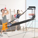 Jeu d'arcade basketball double tir pliable 8 modes son Électronique rouge Jeu d'arcade basketball double tir pliable 8 modes son Électronique rouge
