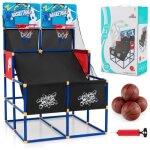 Jeux basketball arcade double tirs enfants 4 balls 2 paniers intérieur extérieur Jeux basketball arcade double tirs enfants 4 balls 2 paniers intérieur extérieur