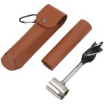 Jeu de cl�s � tari�re � main en acier inoxydable, foret � bois manuel multifonctionnel portable avec ...