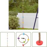 Jeux ext�rieurs enfants - corde d'escalade multicolore 10, 5 x 10, 5 x 201 cm polyester