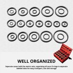 Jeu de joints toriques en caoutchouc - 419 pi�ces - assortiment de joints toriques 3 - 50 mm - joints ...