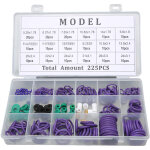 Jeu de joints toriques pour climatiseur de voiture, assortiment de 14 tailles avec entretoise de rondelle, ...