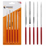 Jeu de limes aiguilles diamant�es 3 x 140 mm 5 pi�ces vergionic