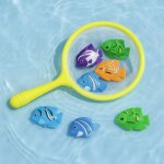 Jeu de p�che pour enfants avec �puisette et 6 poissons color�s id�al pour le bain la piscine ou les jeux ...