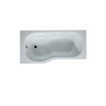 Jika - tigo - baignoire asymtrique 1600x800x430 mm, gauche, blanc h2212100000001