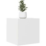 Jinlefu - meuble tv mural blanc 30, 5x30x30 cm