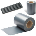 Jiubiaz 2 rouleaux de bandes brise - vue en pvc 50 m x 19 cm film brise - vue avec 40 clips de fixation ...