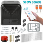 Jiubiaz 370w motorisation de portail coulissant, ouvre portail automatique ouvre - porte avec 2 t�l�commandes ...