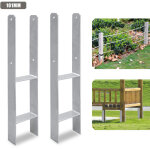 Jiubiaz ancrage pour poteaux d'ext�rieur ? tr�s robuste, r�sistant aux intemp�ries et id�al pour les ...