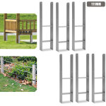 Jiubiaz ancrage pour poteaux d'ext�rieur ? tr�s robuste, r�sistant aux intemp�ries et id�al pour les ...