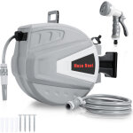 Jiubiaz d�vidoir mural automatique 30m - enrouleur de tuyau arrosage enrouleur automatique - pivotement ...