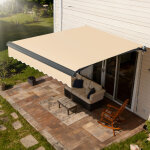 Jiubiaz store banne mural articul� store �lectrique r�tractable protection uv50 + 2, 5x2 m aluminium ...