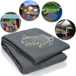Jiubiaz tapis de tente 400x600 cm hdpe pehd multifonction pour piscine & camping