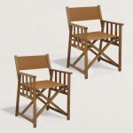 Jj. - fauteuil r�alisateur en bois joy - lot de 2