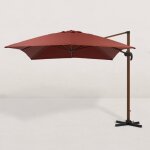 Jj. - parasol dport carr effet bois 300x400 cm