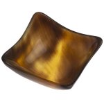 Coupelle carre en sabot naturel - 5. 5x5. 5cm - pice unique sculpte et polie  la main - dcoration ...