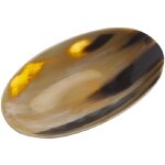 Coupelle ovale en corne naturelle - blond - taille m - idale vide - poche ou table - finition artisanale ...