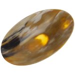 Coupelle ovale en corne naturelle - blond - taille l - idale vide - poche ou table - finition artisanale ...