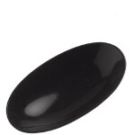 Coupelle ovale en corne naturelle - noir - taille m - idale vide - poche ou table - finition artisanale ...