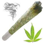Joint gibon ganja thc cbd coussin 1, 5 m�tre cadeau 18e anniversaire