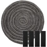 Joint insert chemine 6mmx2. 5m, joint plat pour insert, joint pour insert cheminee, joint pour poele ...