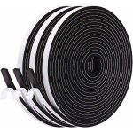 Joint isolation fen�tre en mousse adh�sif, joint porte entr�e en caoutchouc antioxydant, 6mm x 3mm, 15m ...