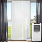 Joint de porte pour climatiseurs mobiles, 90 210 cm kit calfeutrage climatiseur porte fenetre, facile ...