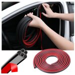 Joint de porti�re de voiture, double couche de caoutchouc, 10 mm8 mm 10 m, 5 trous, insonorisant, autocollant, ...