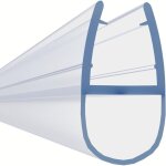 Joint de rechange pour porte de douche en verre de 7 mm et 8 mm d'�paisseur, avec d�flecteur d'eau - ...