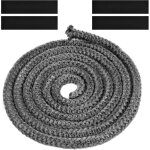 Joint tress� pour insert et po�le, 12mm x 2, 5m joint en fibre de verre avec 4 ruban, joint r�fractaire, ...