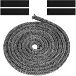 Joint tressé pour insert et poêle, 8mm x 3m joint en fibre de verre avec 4 ruban, joint réfractaire, ... Joint tressé pour insert et poêle, 8mm x 3m joint en fibre de verre avec 4 ruban, joint réfractaire, ...