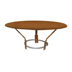 Joncoux chapeau pare pluie - diam�tre 125 � 200 mm - marron - inox