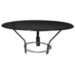 Joncoux - chapeau pare pluie - diamtre 125  200 mm - noir - inox