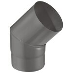 Joncoux - coude 45° pour tuyau email 0, 7 mm - Ø200 - noir mat Joncoux - coude 45° pour tuyau email 0, 7 mm - Ø200 - noir mat