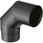 Joncoux - coude 90° pour tuyau email 0, 7 mm - Ø140 - noir mat Joncoux - coude 90° pour tuyau email 0, 7 mm - Ø140 - noir mat