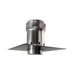 Joncoux ? kit complet de fumisterie �80mm avec plaque 30x30cm ? tubage noir pour installation optimale ...