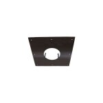 Joncoux plaque de propret� - 400x400mm - noire - pour conduit de diam�tre 100mm