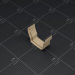 Jonction � coller pour goutti�re pvc moulur�e - sable