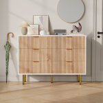 Jookgbd - commode 73x100x34 cm avec tiroirs, moderne tiroirs meuble de rangement, buffet, table de chevet, ...