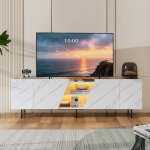 Jookgbd - meuble tv led 220 cm, banc tv, armoire e t�l�vision, meuble t�l� de salon, banc tv moderne ...
