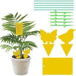 Joorrtlot de 30 pi�ges � insectes pi�ges collants autocollants adh�sifs double face imperm�able jaune ...